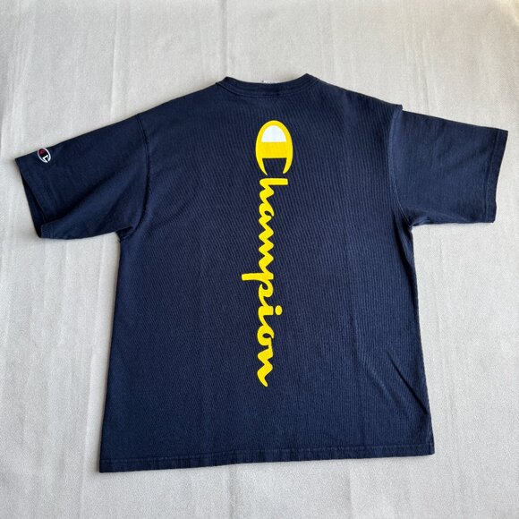 Champion Logo T-Shirt Heavyweight Cotton Y2K Vintage - Picture 9 of 14